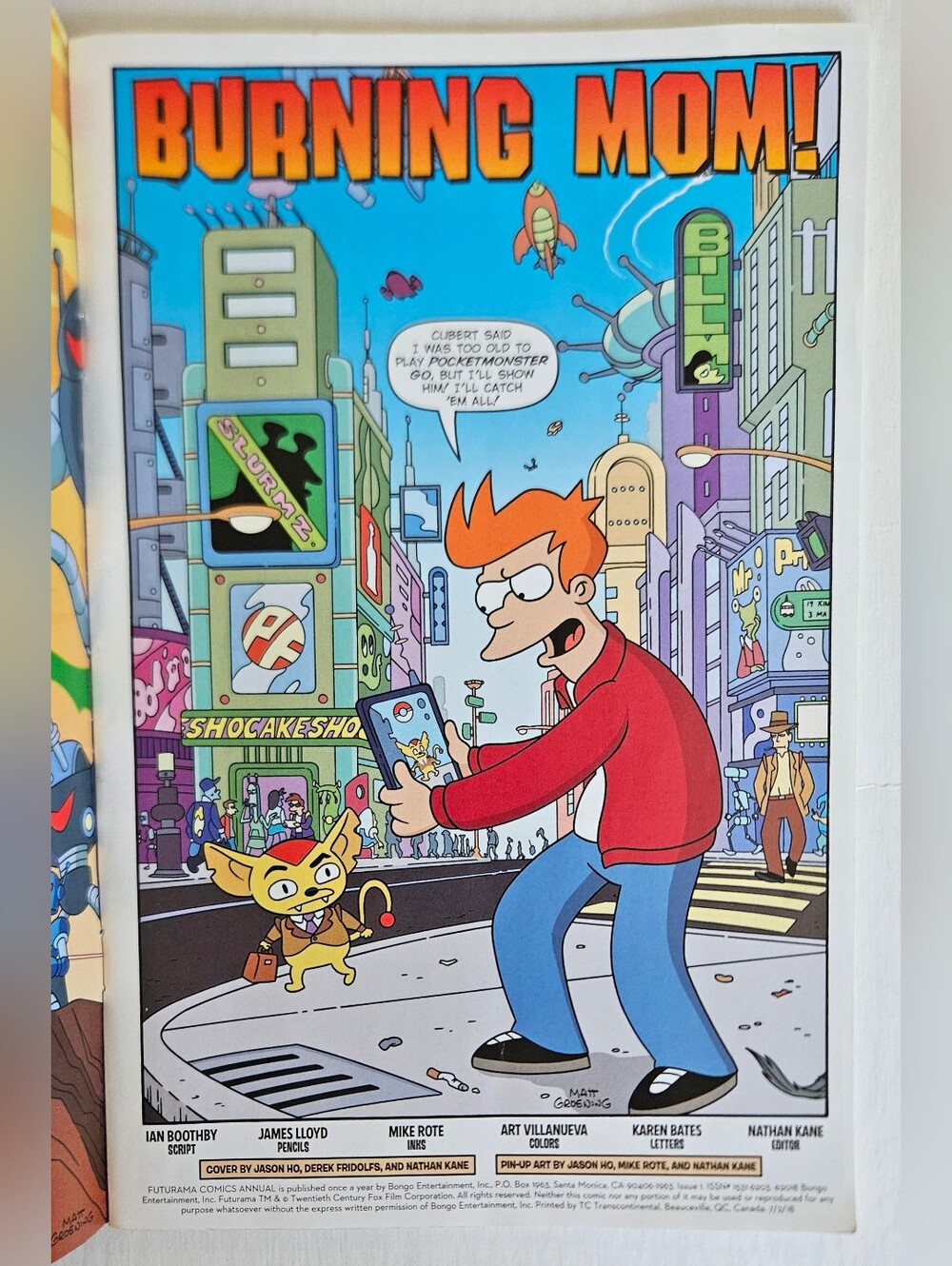 Futurama Comic (Rare), Matt Groening, 2018, 2 Stories, Issue 1, ISSN #1531-6203 - Picture 2 of 10